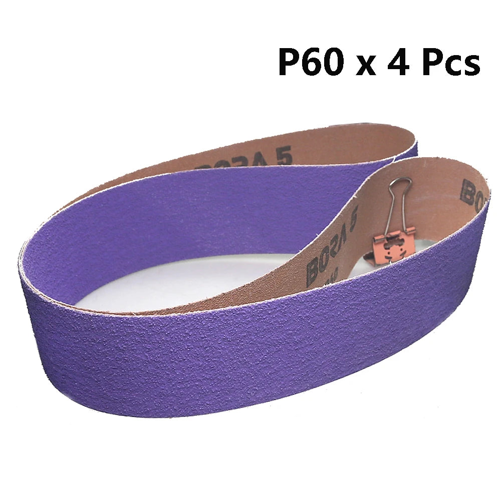 2x42" Ceramic Abrasive Sanding Belts – Metal, Wood & Plastic