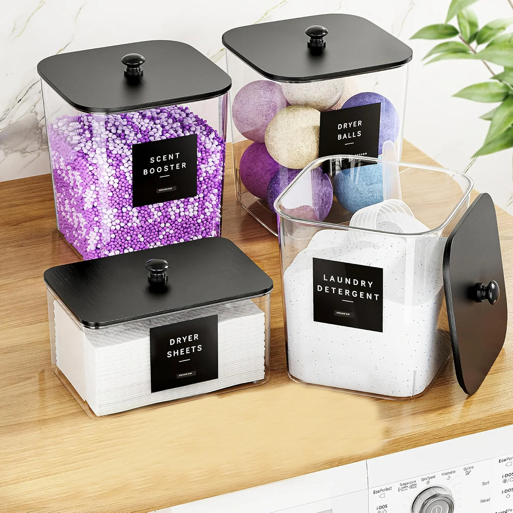 NIFTY 3-Pack Clear Laundry Storage Containers | Pods & Powder