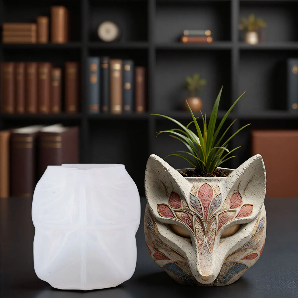 Fox Flower Pot Silicone Mold – Candle & Resin DIY Craft