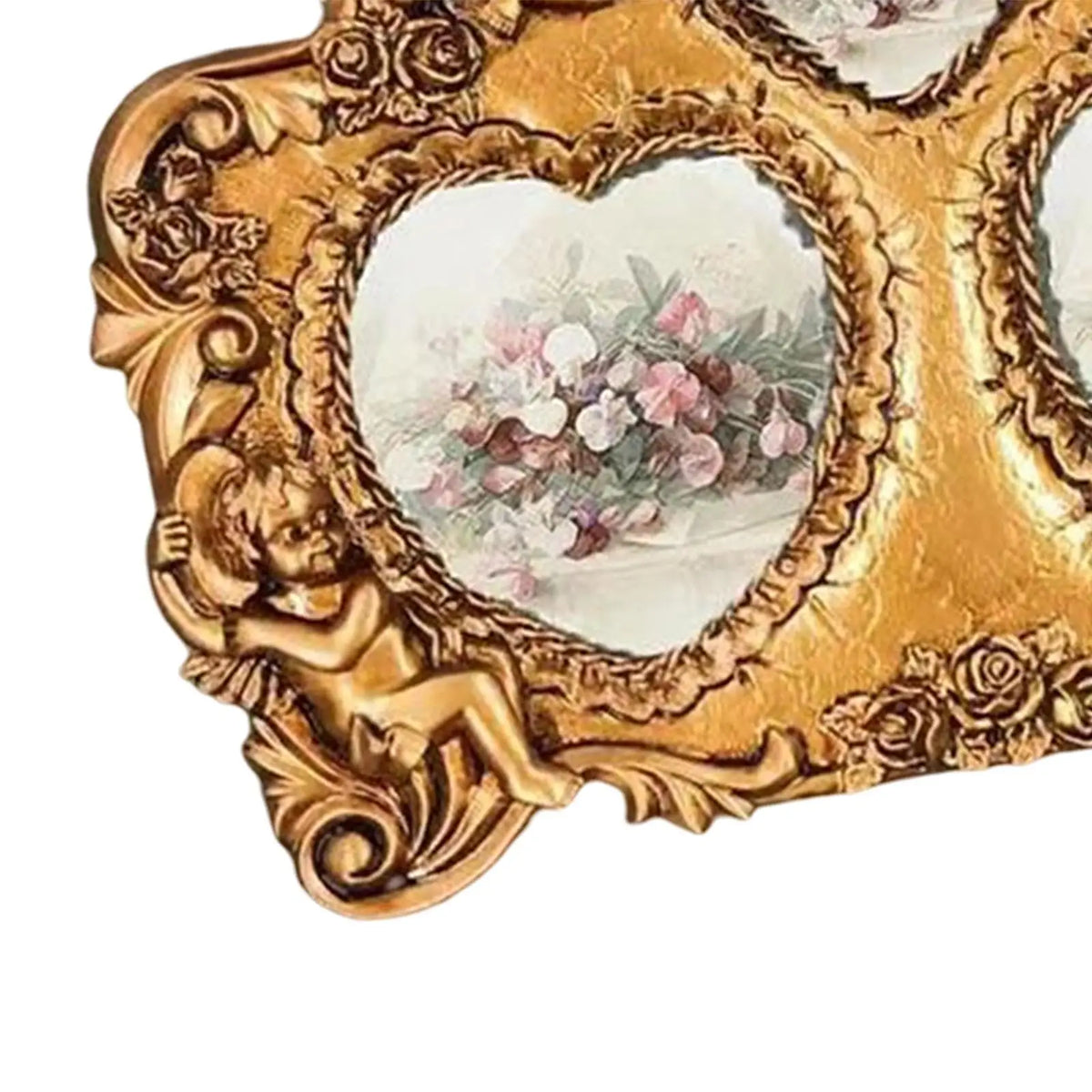 Gold Ornate Resin Picture Frame | Baroque Wall Mounted Photo Holder