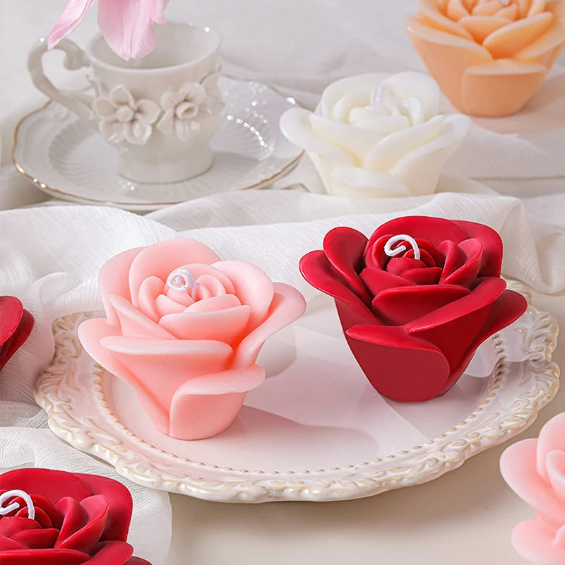 3D Rose Silicone Mold – Candle, Soap, Chocolate & Resin