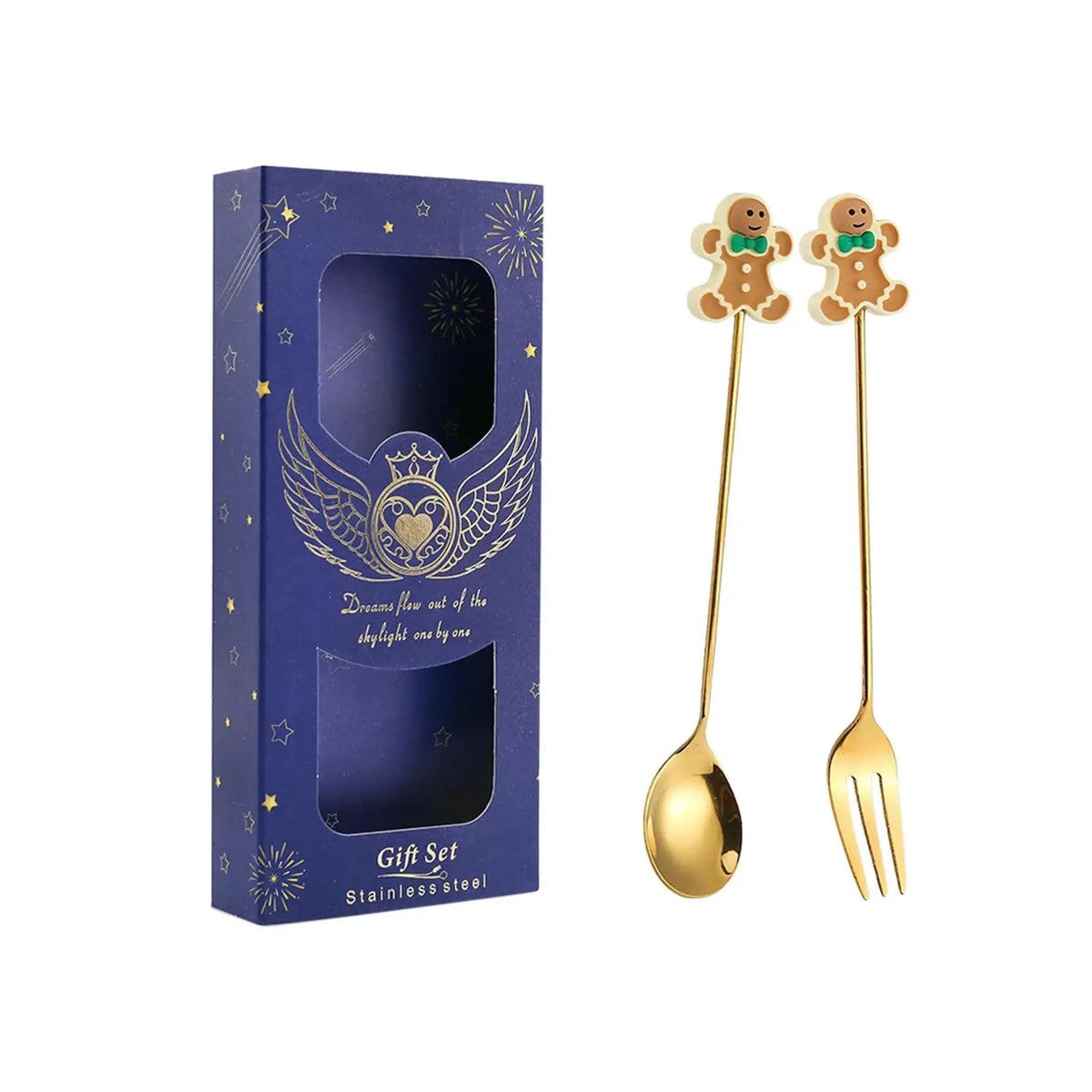 Santa Christmas Stainless Steel Cutlery Set – Spoons & Forks