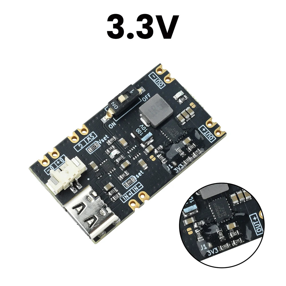 UPS Power Module 3.3V/5V Lithium Battery Charging Type-C