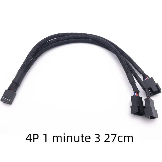 4-Pin PWM 1-to-3 Fan Splitter Cable | Motherboard Extension