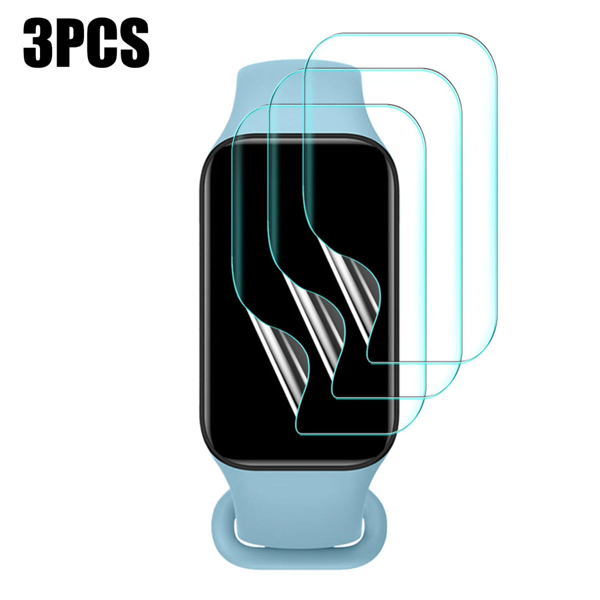 Hydrogel Screen Protector for Xiaomi Mi Band 9 Active – 3-Pack