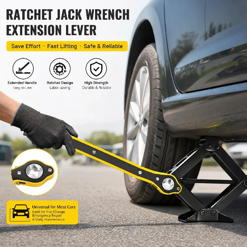 Ratchet Lug Wrench | High Carbon Steel Tire Change Tool