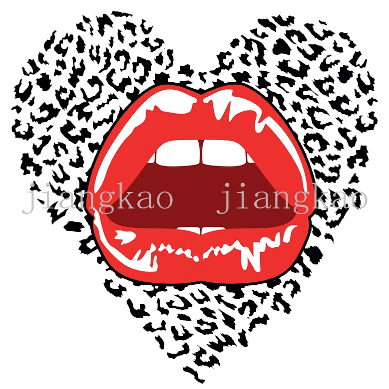 Watercolor Lip Iron-On Patches – DIY Clothes & Bag Appliqués