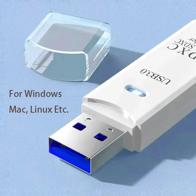 USB 3.0 SD & TF Card Reader – High-Speed 2-in-1 Adapter
