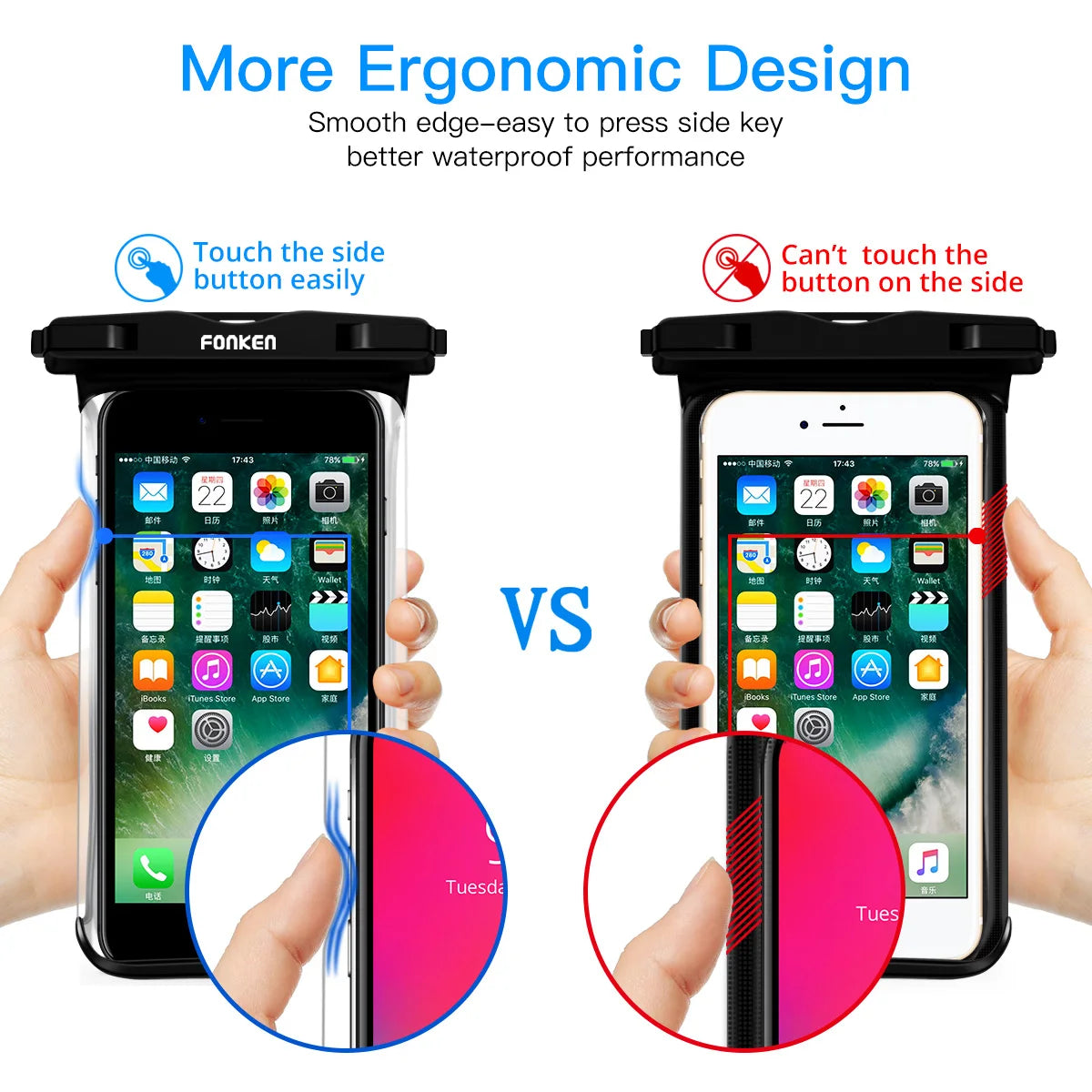 Universal Waterproof Phone Pouch Bag with Lanyard | FONKEN