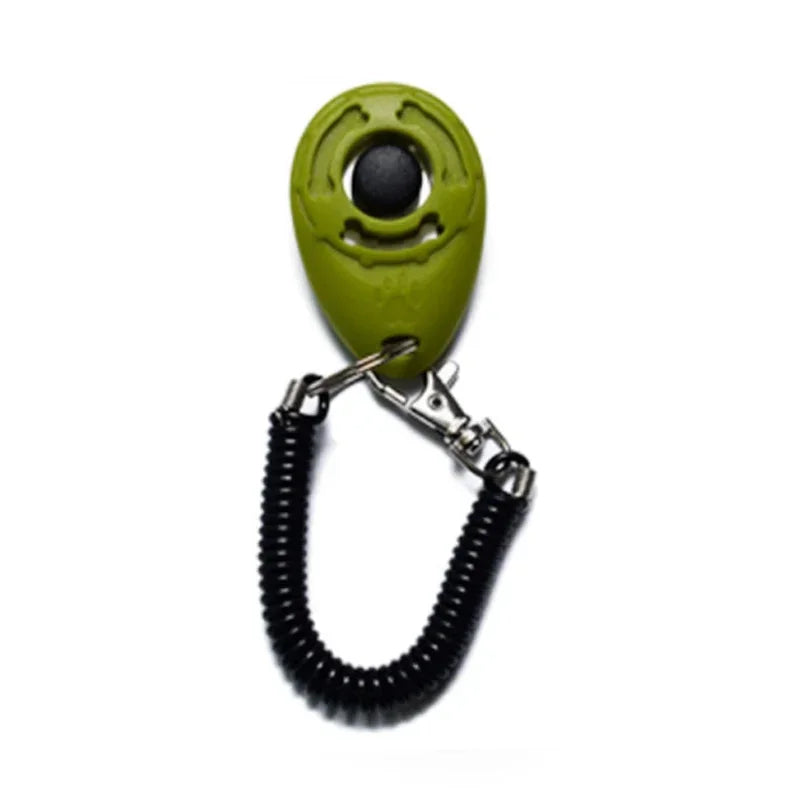 2-in-1 Dog Training Clicker with Wrist Strap & Key Chain