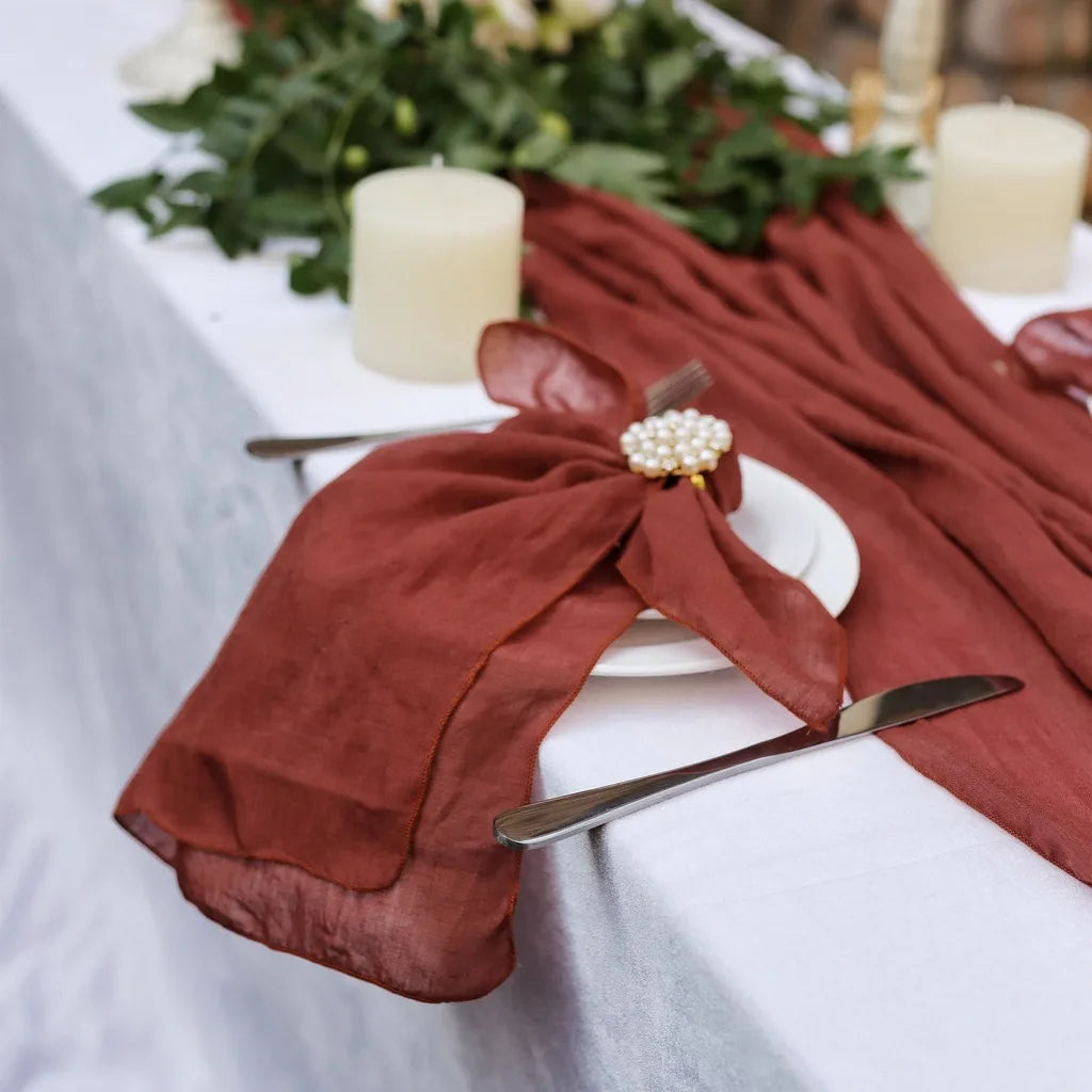 Square Cotton Polyester Dining Napkins – Wedding & Home Décor