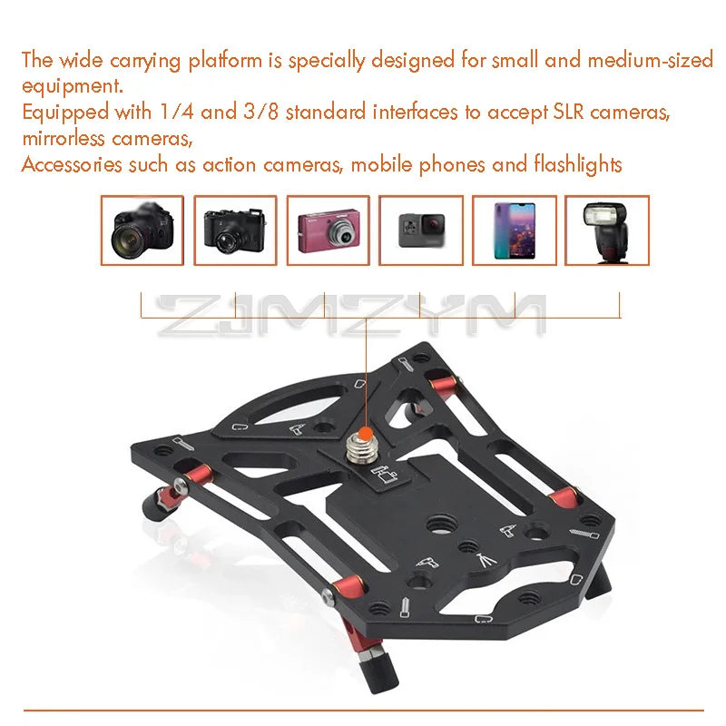 Quick Release Camera Bracket Flat Tripod Base | Phone & DSLR