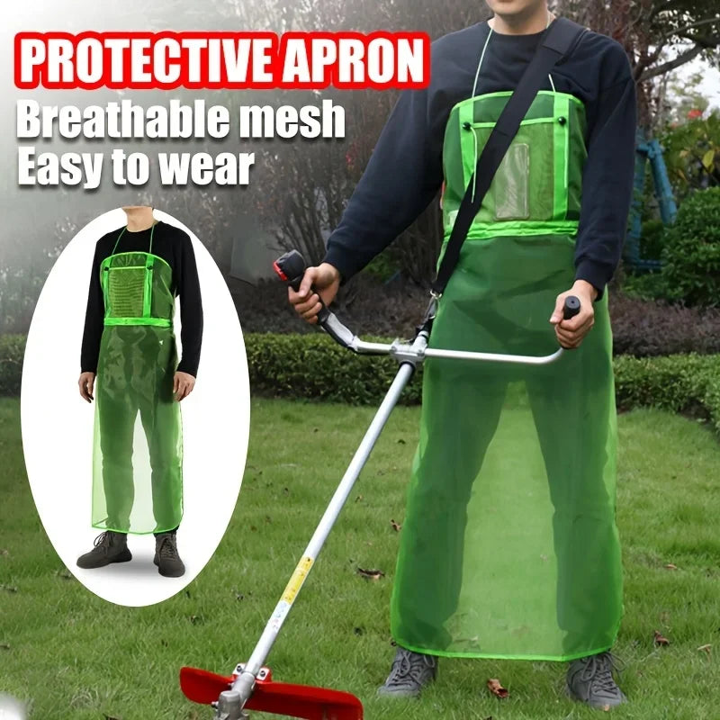 Mesh Lawn Mower Apron – Full Coverage Safety Workwear