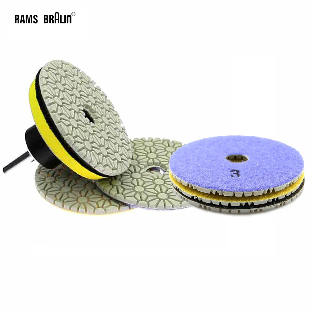 3-Step Diamond Polishing Pads 3" & 4" for Marble & Granite