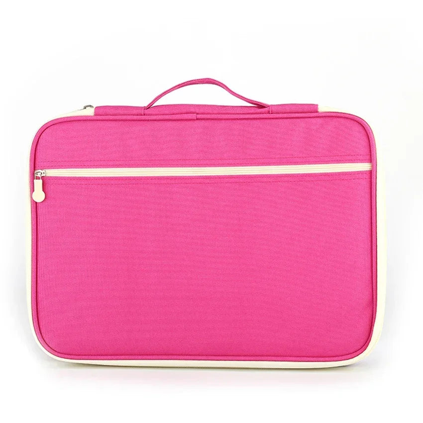 Waterproof A4 File Folder Zipper Bag – Large Capacity Document Case