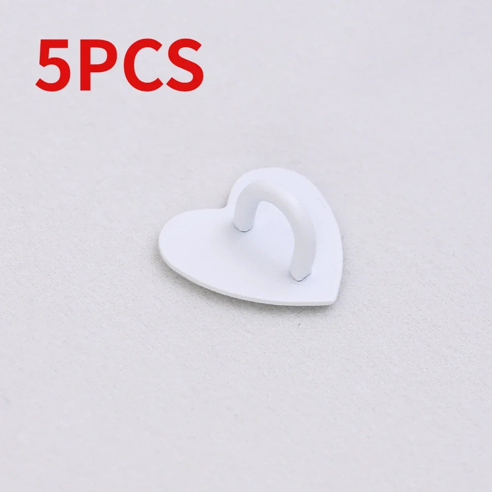 Self-Adhesive Metal Heart Phone Ring Stand & Hook Charm