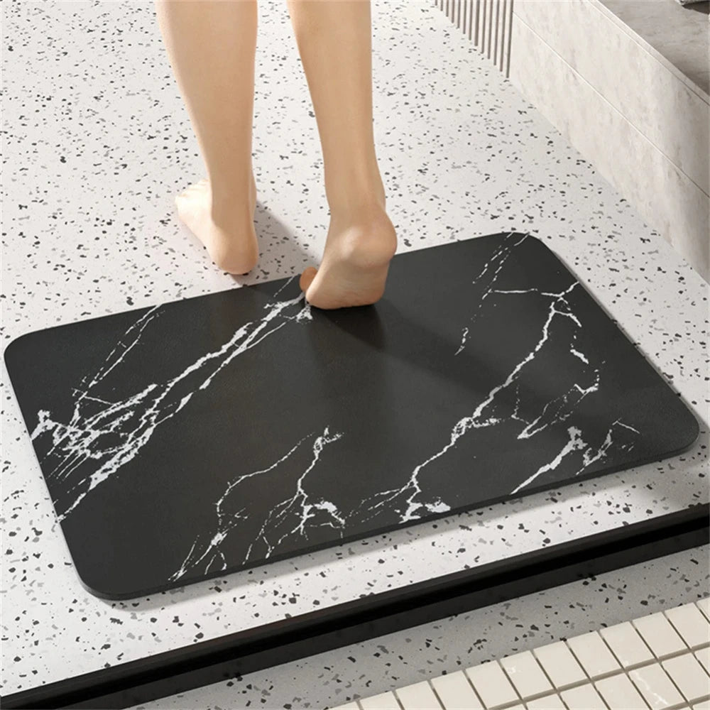 Diatomite Bath Mat – Non-Slip Quick-Dry Shower Rug