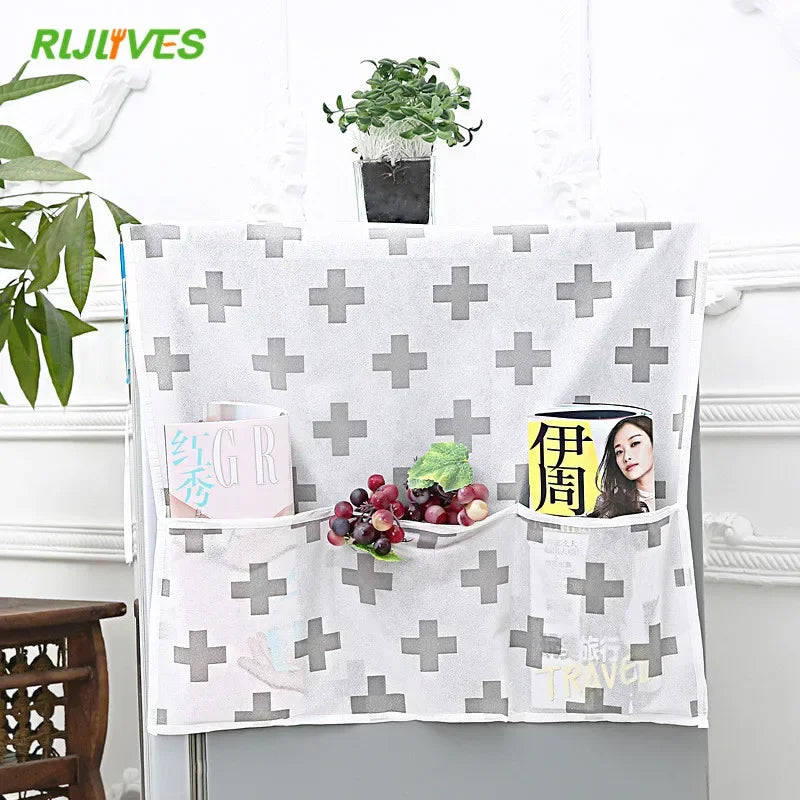 Refrigerator & Washing Machine Dust Cover with Pocket Storage