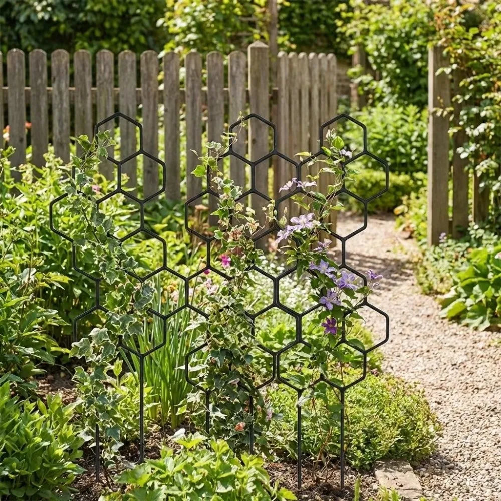 Honeycomb Plant Trellis – Rustproof Plastic Climbing Support