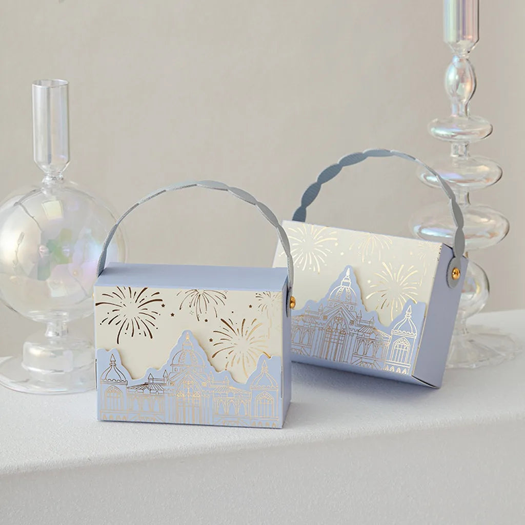 Elegant Wedding Favor Box – Foldable Cardstock Candy Gift Box