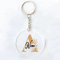 Personalized Monogram Acrylic Keychain – Custom Name Gift