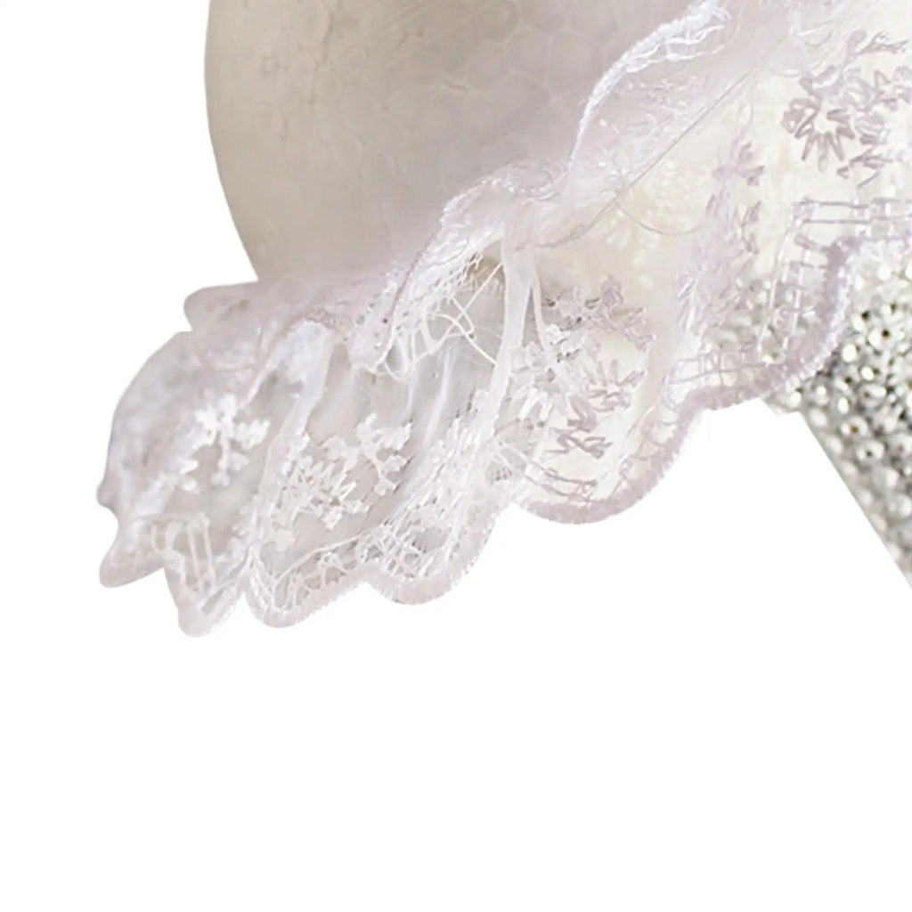 Foam Bouquet Holder with Lace Skirt | DIY Floral Arrangement