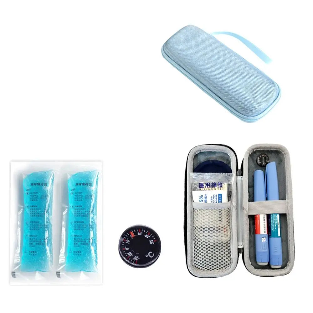 EVA Insulin Cooling Bag with Gel Packs – Waterproof Travel Cooler