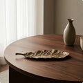 Cast Aluminum Leaf Tray | Decorative Metal Catchall Dish