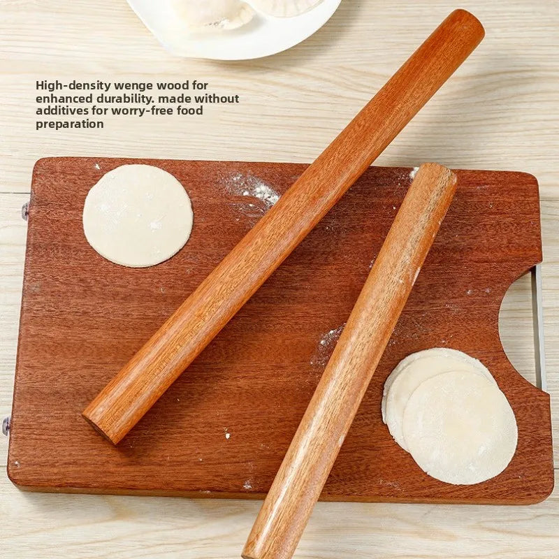 Ebony Wood Rolling Pin 30/50/60cm – One-Piece Solid Wood