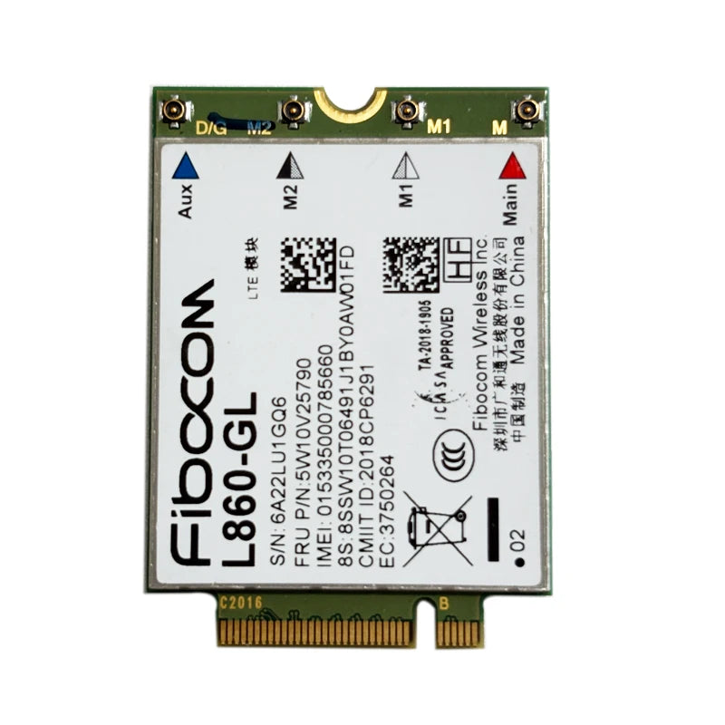 L860-GL CAT16 4G LTE WWAN M.2 Card for ThinkPad X1 Carbon T490