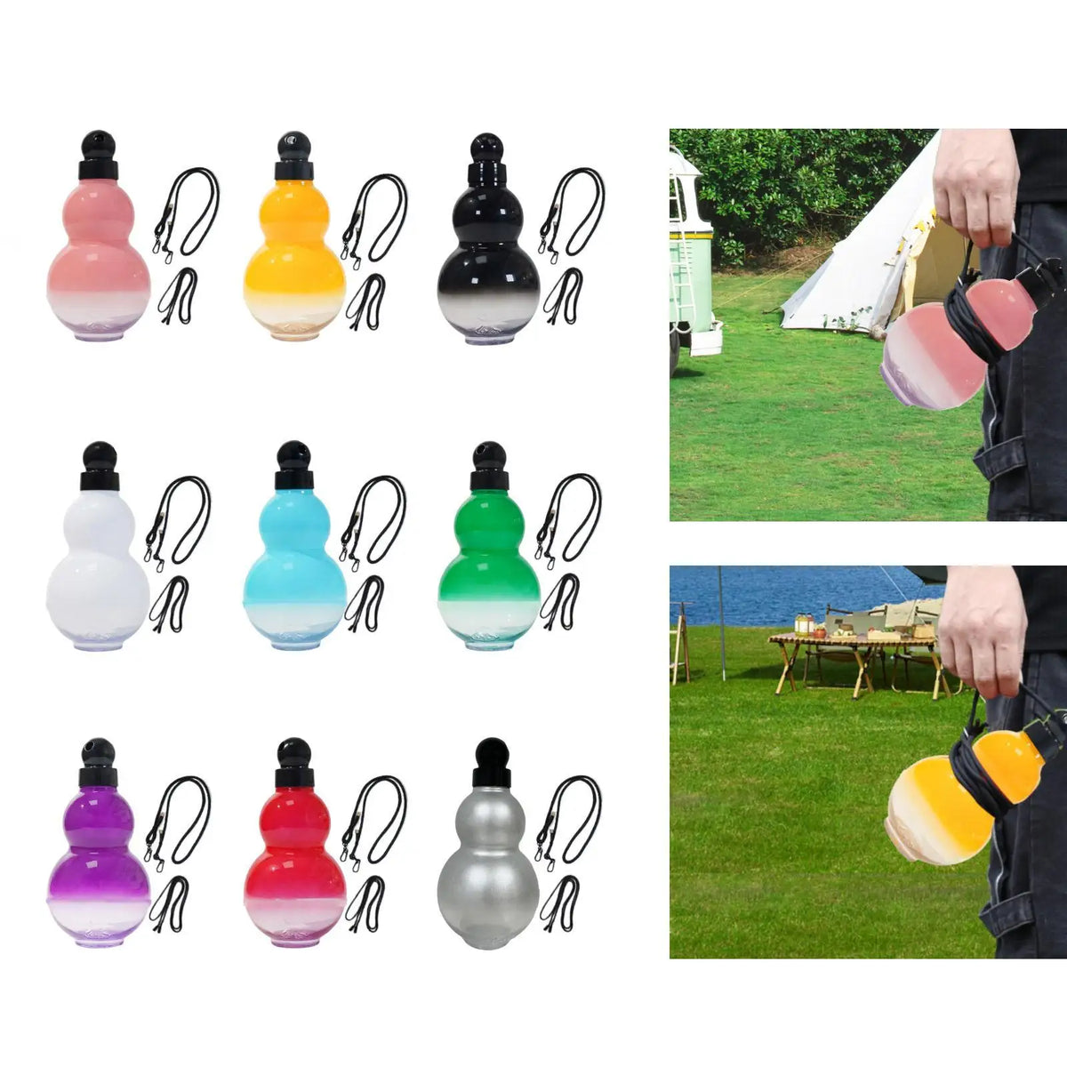 Kesoto Gourd Sports Water Bottle 900ml – BPA-Free