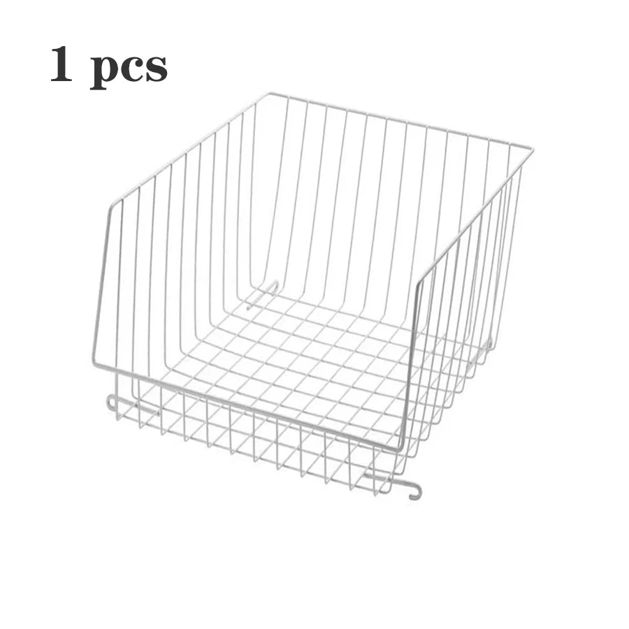 NIFTY Wire Closet Organizer – Shelf Basket Bins for Storage