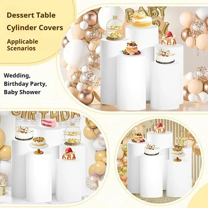 Cylinder Stand Elastic Covers | Party & Wedding Décor 3/5 PC