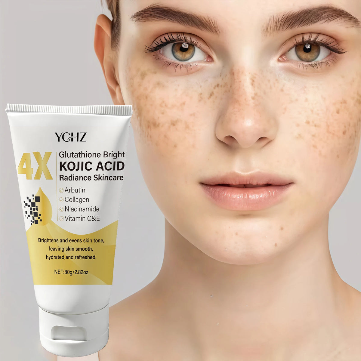 YCHZ Kojic Acid Face Cream 80g – Brighten & Even Skin Tone