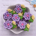 10PCS Resin Lotus Flatback Figurines | DIY Craft Embellishments