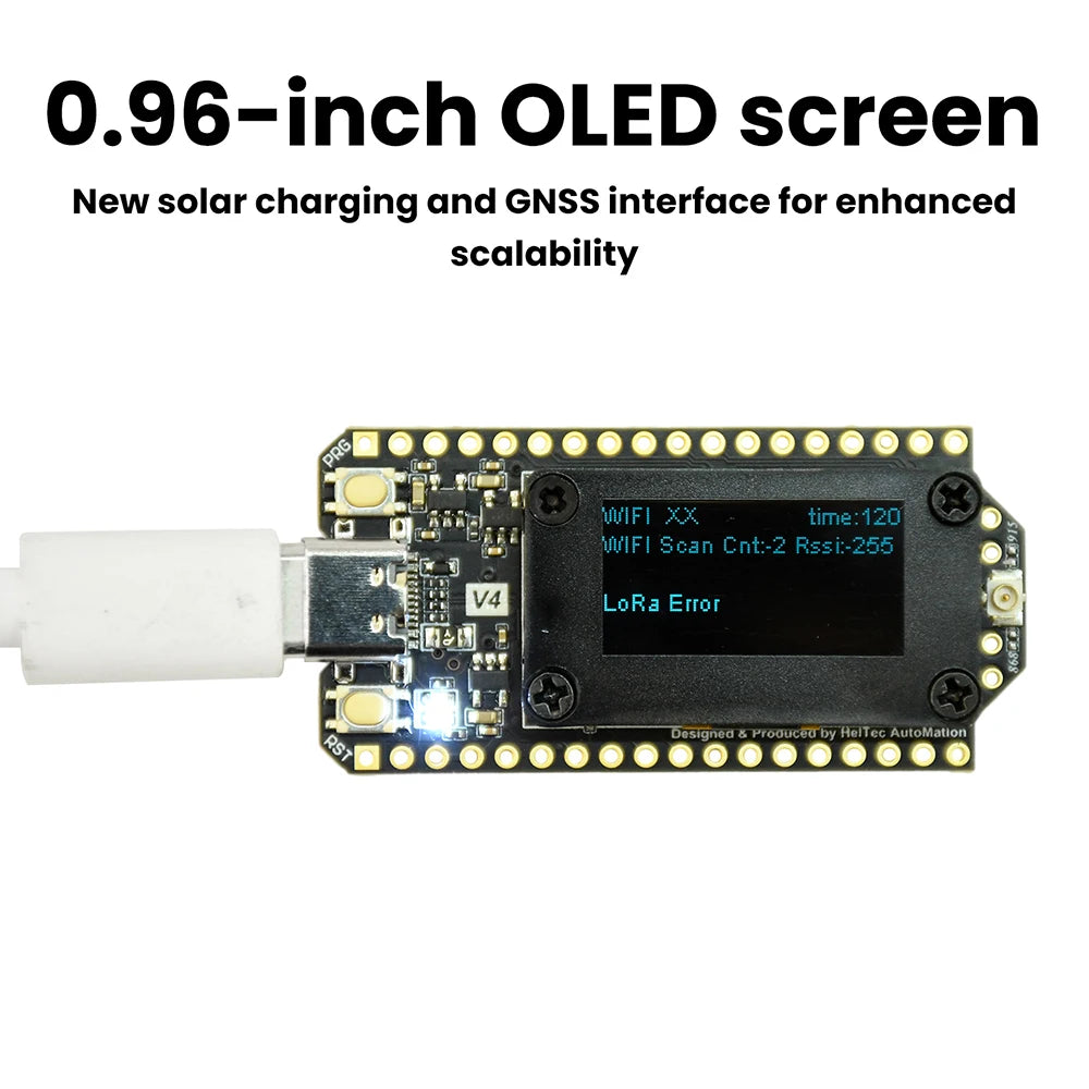 WiFi LoRa 32 V4 ESP32-S3R2 IoT Dev Board | 0.96" OLED Display