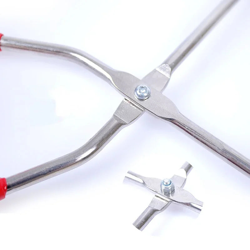 Stainless Steel Pottery Clamp & Clay Dipping Tong Kiln Tool