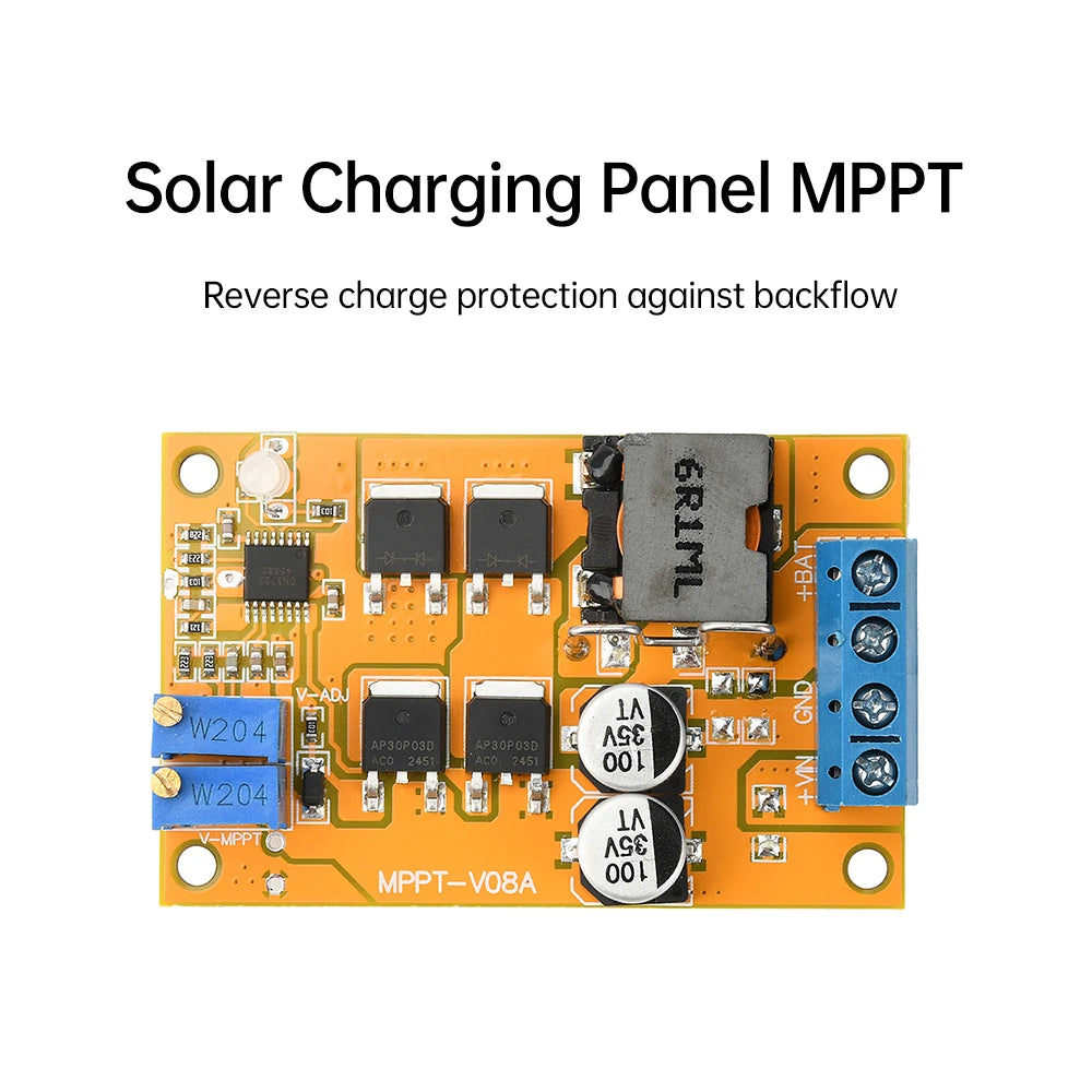 100W MPPT Solar Charge Controller 5A DC 8-28V | 9V 12V 24V