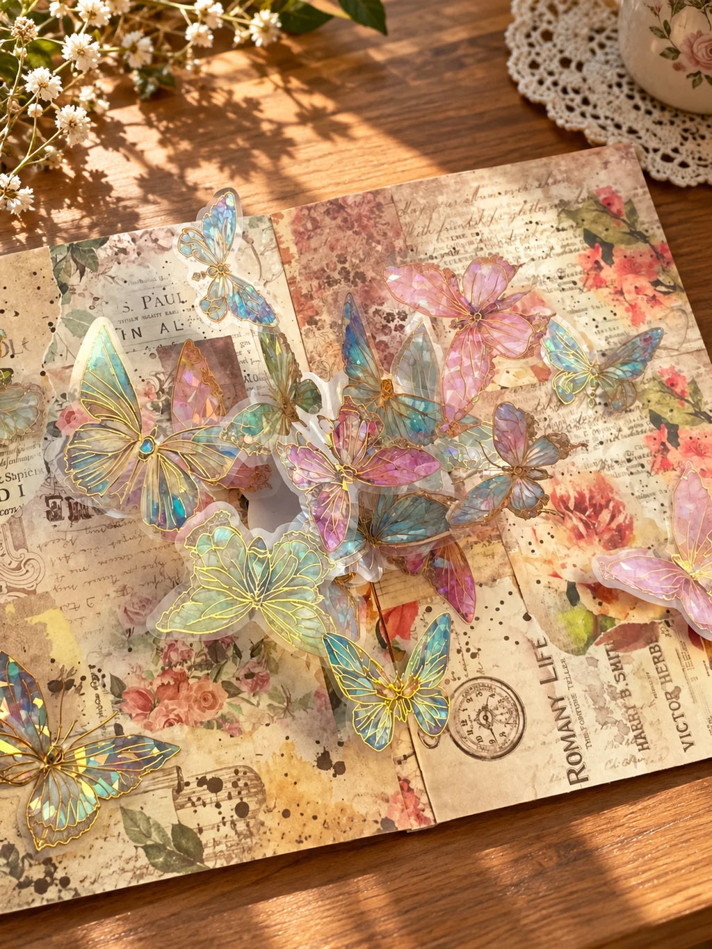 3D Butterfly Pop-Up Book DIY Scrapbook Kit | Handmade Gifts
