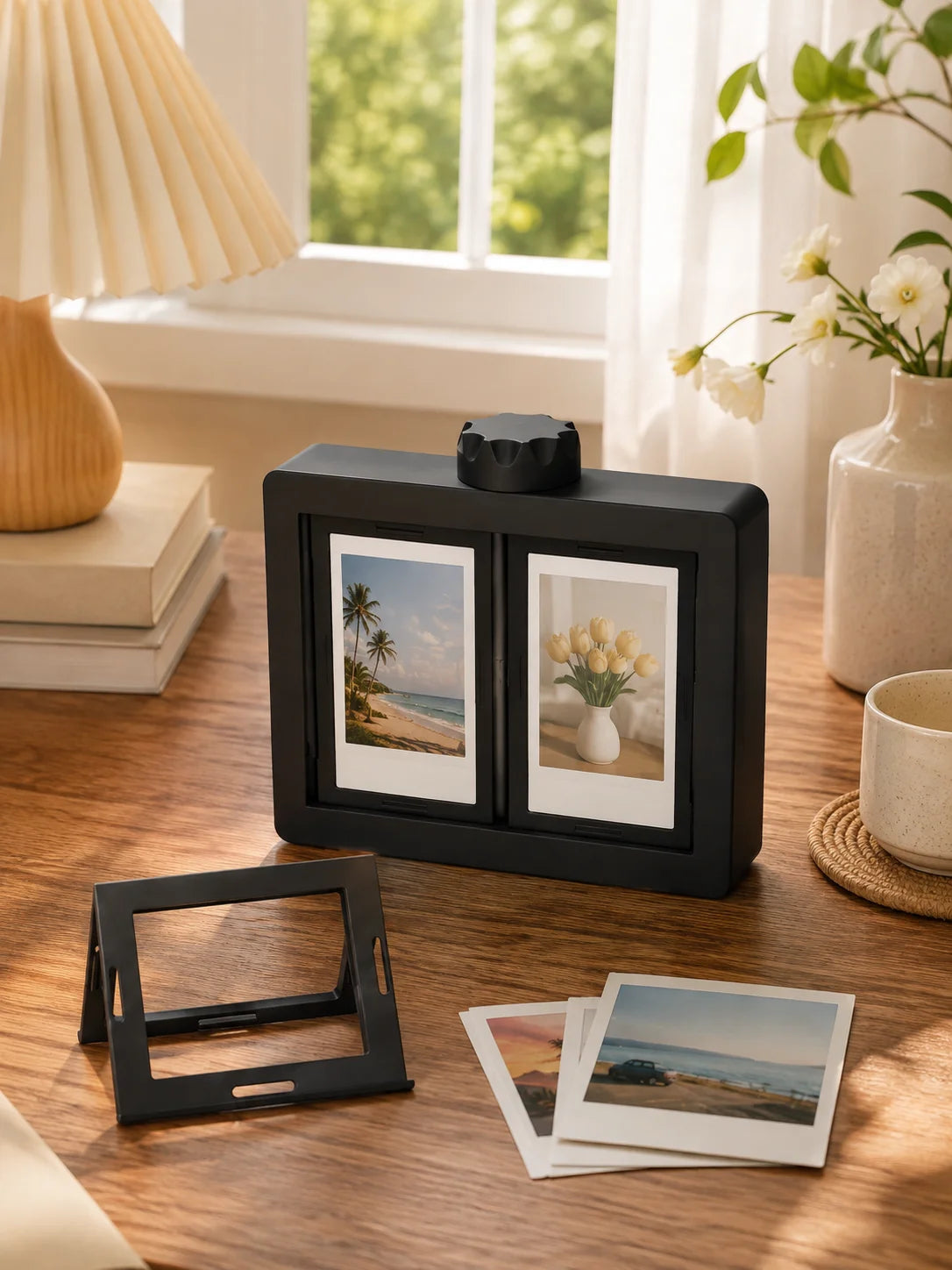 Rotating 3D Flip Photo Album Frame | Desktop Picture Display