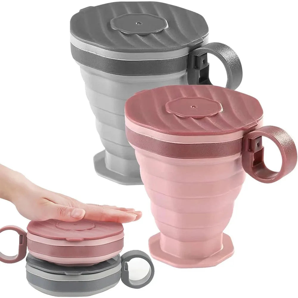 Foldable Silicone Travel Cup – Reusable Portable Camping Cup