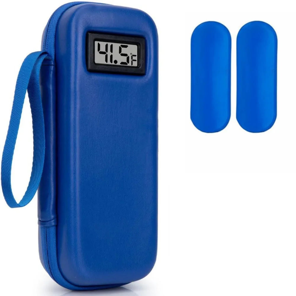 Insulin Cooler Travel Case with Thermometer | Insulated Bag
