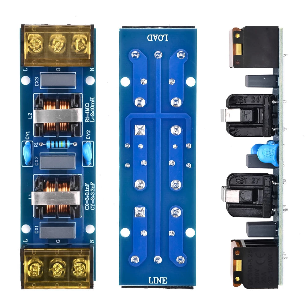 6A & 25A EMI Power Supply Filter – Two-Stage Low-Pass Module