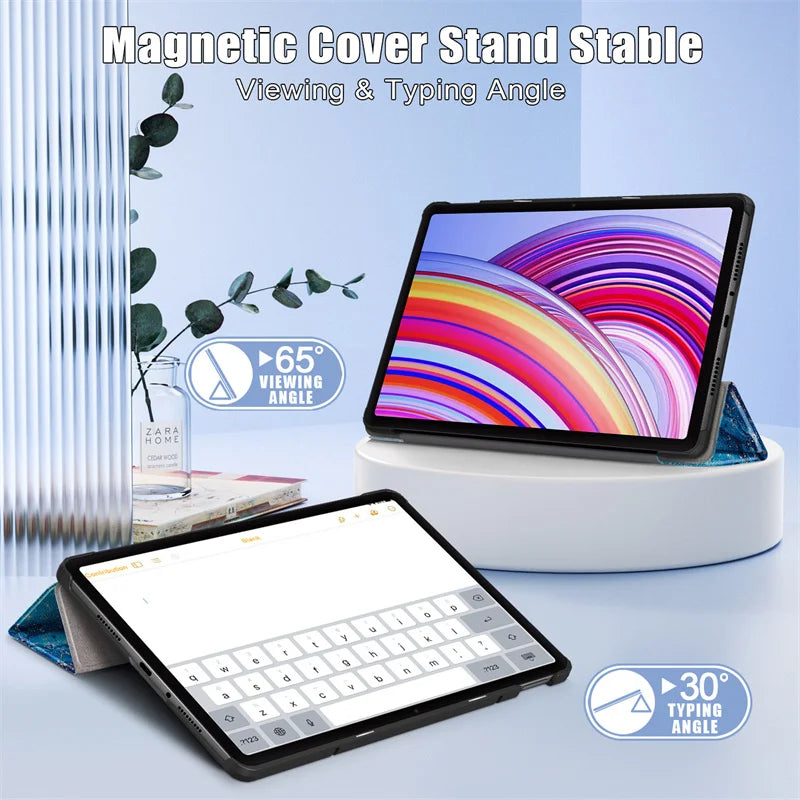 Redmi Pad Pro 12.1 PU Leather Folio Case | Poco Pad Cover