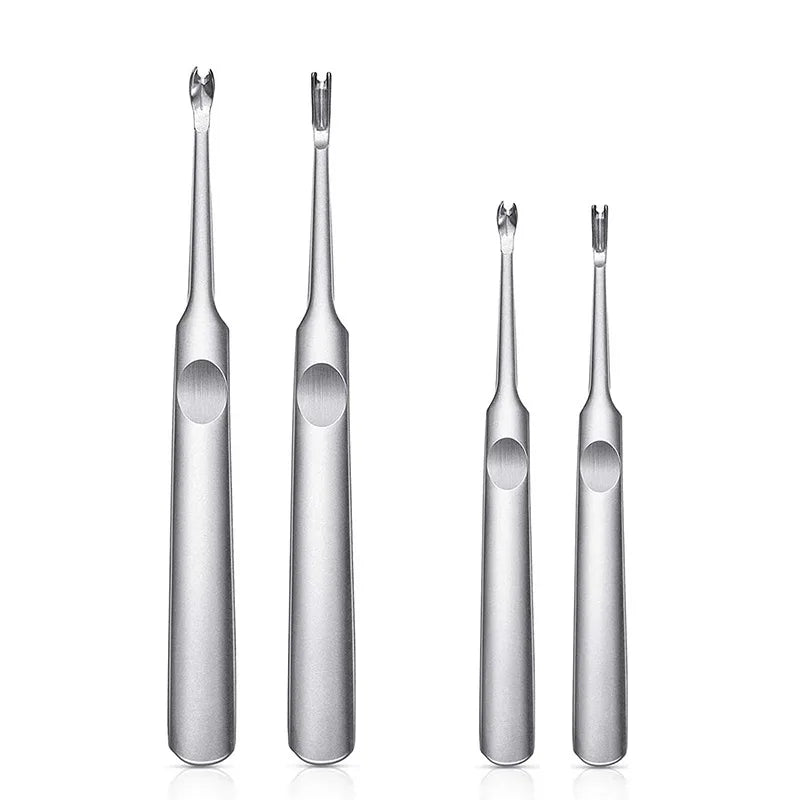 U & V Leather Groover Skiving Tool Kit – 4-Piece Stainless Set