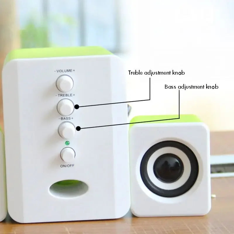USB Wired Computer Speaker System – Gaming, Music & Multimedia
