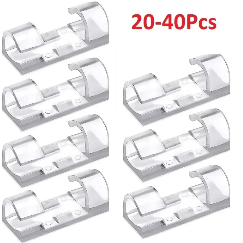 Cable Management Clips Wire Holder Set – 20 to 60 Pcs