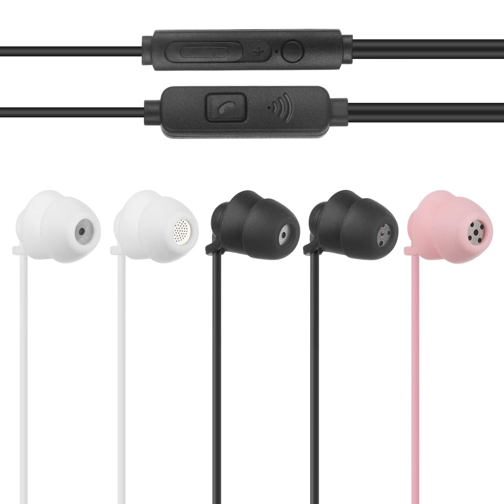 Wired In-Ear Sleep Earphones | Noise Reduction Soft Silicone