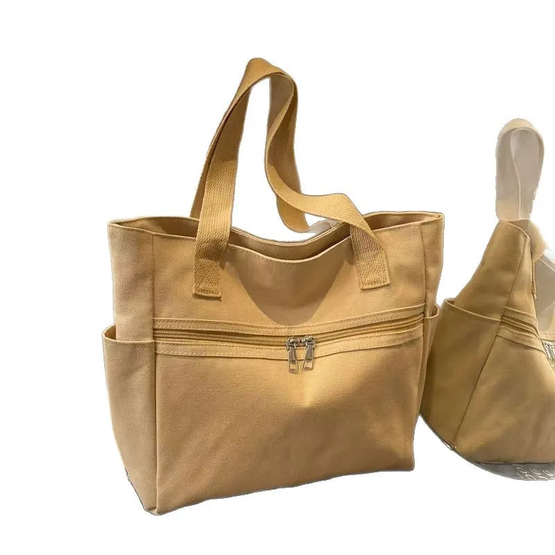 Large Canvas Shoulder Bag – Women's Stylish Commuter Tote