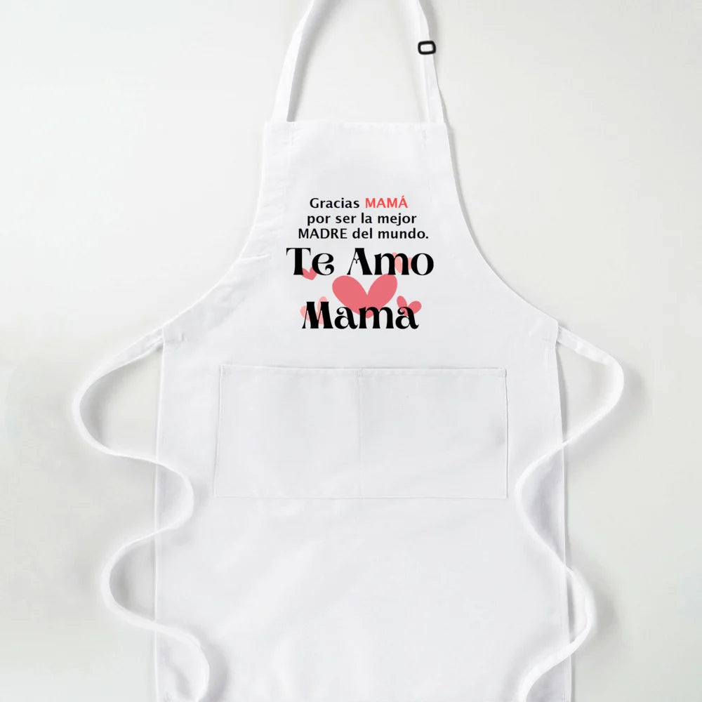 Spanish Print "Best Mom" Women's Apron – Mother's Day Gift